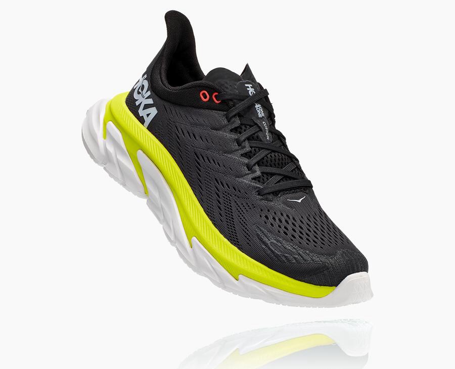 Hoka One One Running Shoes Mens Black - Clifton Edge - 20736BDXY